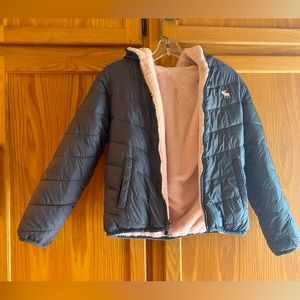 Abercrombie Kids reversible puffy jacket, size 9/10